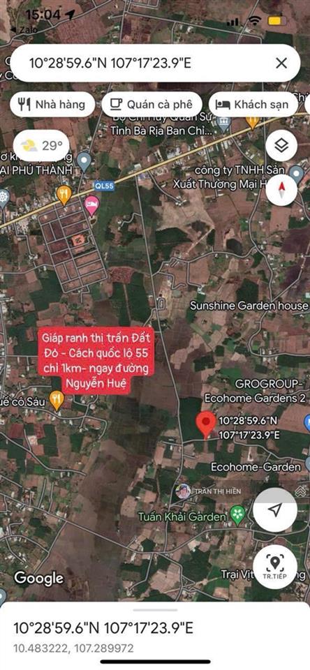 Khu nhà vườn biệt thự ngay đường nguyễn huệ phước long thọ  924m²  1,7 tỷ