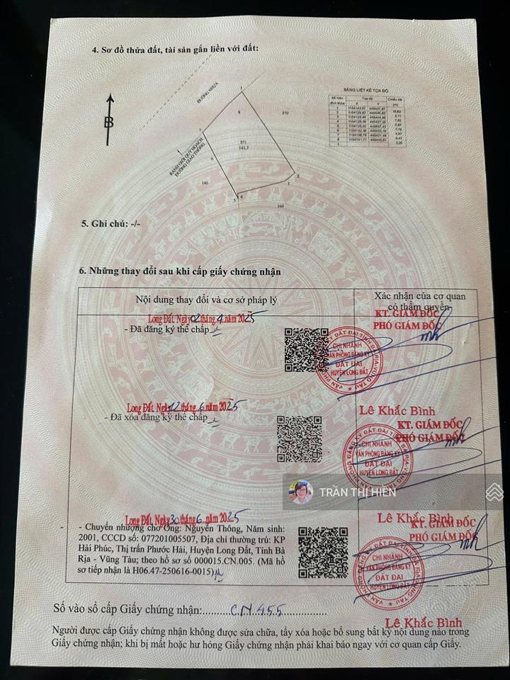 Mặt tiền đường ven biển vũng tàu bình châu 42m  ngay ngã tư đường võ thị sáu  phước hải 9.6x16m