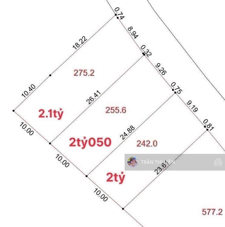 Thị trấn phước hải  view núi minh đạm gần hồ sở bông đi biển phước hải chỉ 5 phút  10x27m  2.1tỷ