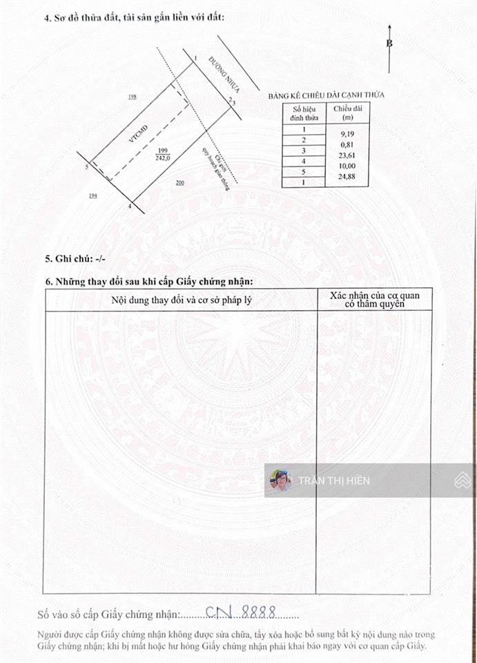 Thị trấn phước hải  view núi minh đạm gần hồ sở bông đi biển phước hải chỉ 5 phút  10x27m  2.1tỷ
