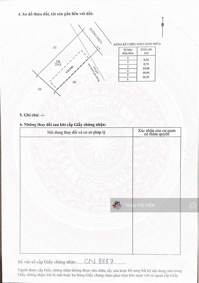 Thị trấn phước hải  view núi minh đạm gần hồ sở bông đi biển phước hải chỉ 5 phút  10x27m  2.1tỷ