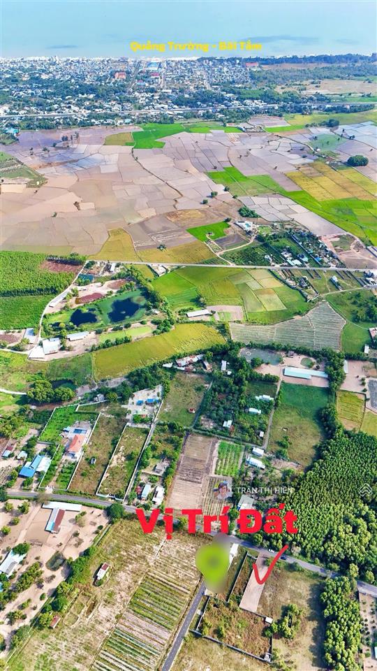 Lô đất biệt thự vườn cực đẹp thị trấn phước hải  cách biển 3km  693,5m² ngang 12mx58m