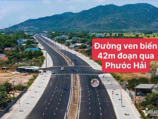 Mặt tiền đường ven biển vũng tàu bình châu 42m  1561m2  sẵn 300m2 thổ cư