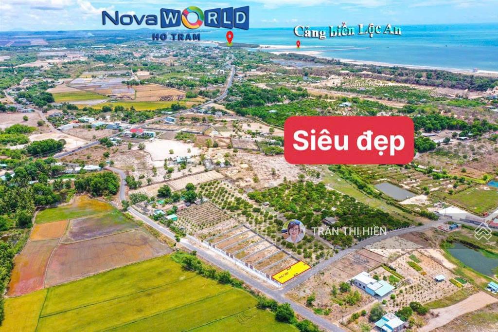 Cách bãi tắm lộc an chỉ 2km  10x42m  423m2  sẵn 100m2 thổ cư, đã xây rào cổng