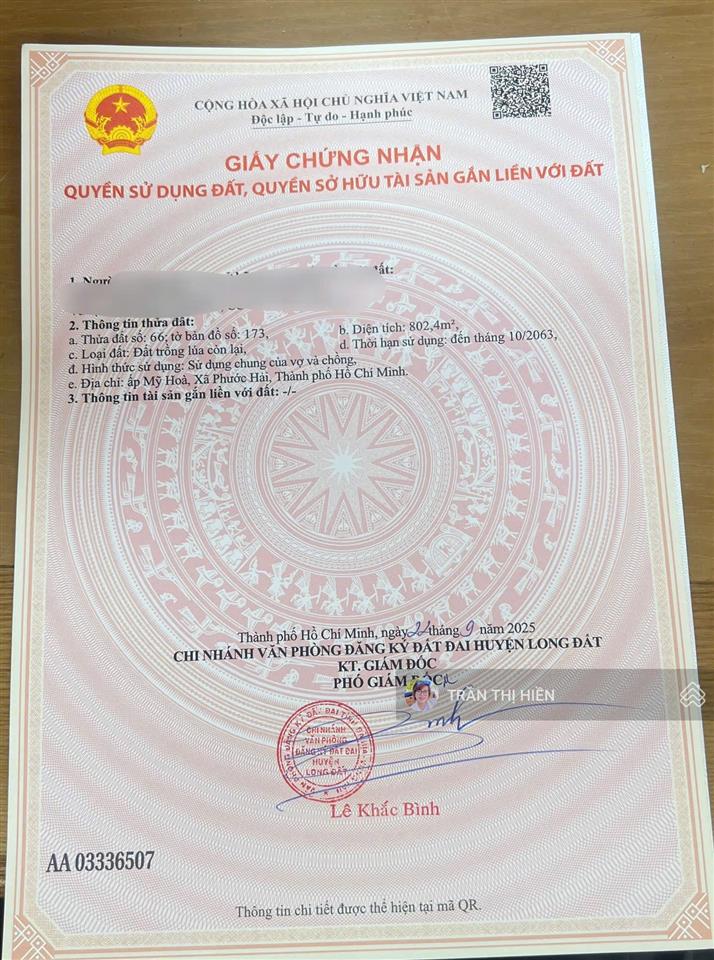 Thị trấn phước hải  cách biển chỉ 2km  ngay khu đồng gió glamping  17m x 46m