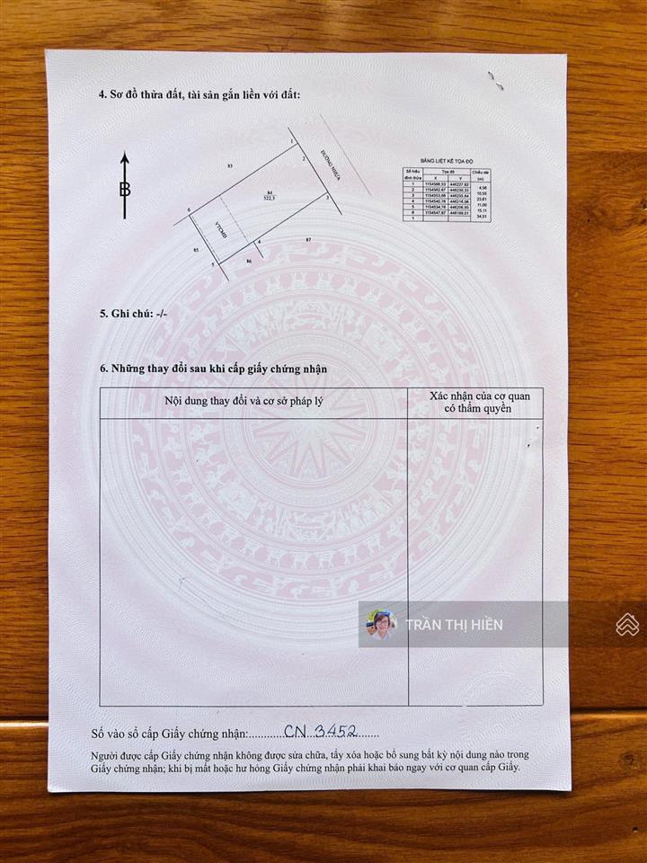 Thị trấn phước hải  brvt, đi biển chỉ 5km  dt 522m2  15x34m  sẵn 120m2 thổ cư