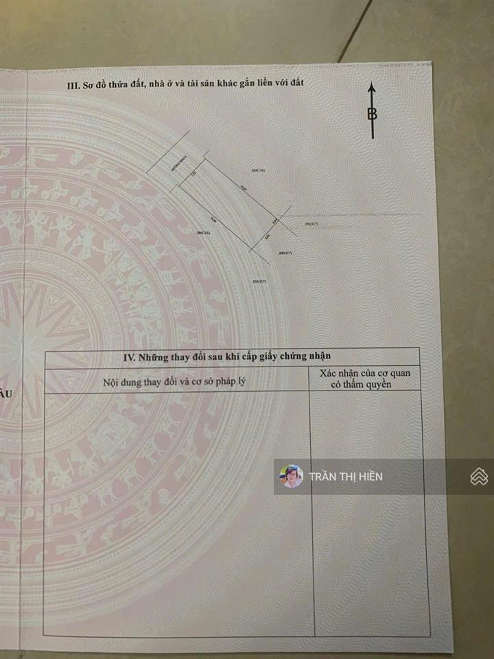 Đường trần văn mầu  tái định cư phước hải  brvt đi bộ ra biển 300m. dt 157m2  8x20m full thổ