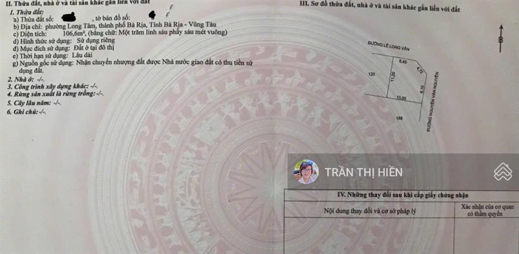 Góc siêu đẹp trục chính lê long vân  nguyễn văn nguyễn  gò cát 6  tp bà rịa