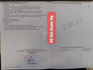 Bán đất tại đường 3, tiên dược, sóc sơn, hà nội, 30 triệu vnd, 99.5 m2