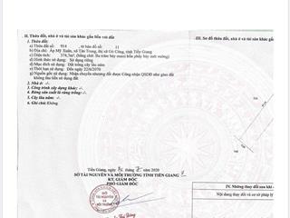 Bán đất thổ nhà vườn tại đường 871 ấp mỹ xuân, xã tân trung, thị xã gò công, tiền giang