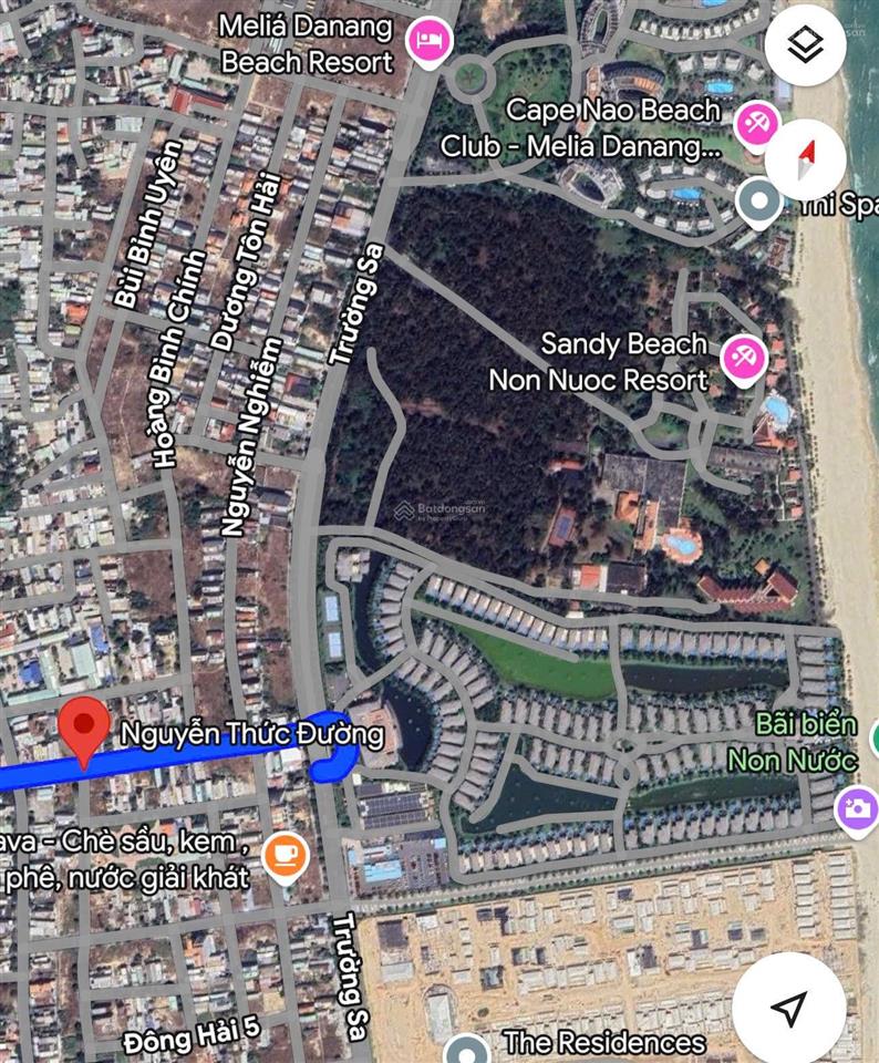 Bán nhanh lô đất biển đường 10m5 nguyễn thức đường ngay marriott resort, giá rẻ 7,6 tỷ/101m2 tl