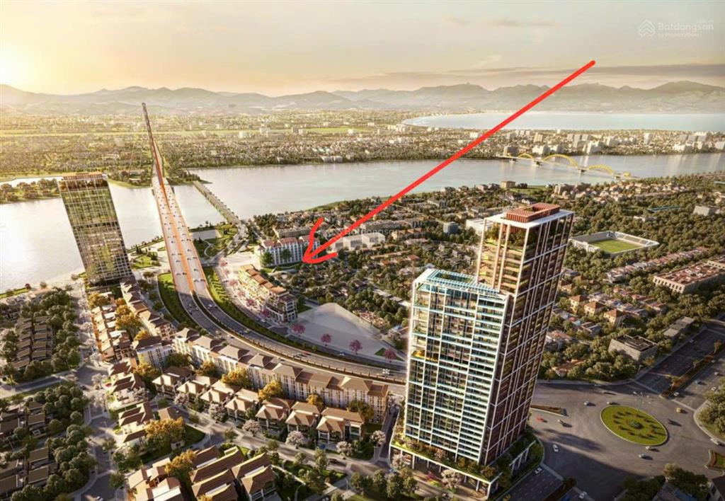 Bán đất đẹp 5x25,2m ngay euro village1 đ7m5 đấu lưng trần hưng đạo ngay cầu trần thị lý. giá 15,5tỷ