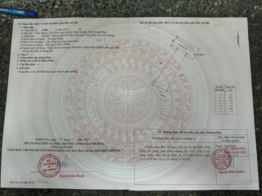 Săn ngay đất đẹp 350m² gần nha trang giá tốt, pháp lý rõ ràng!