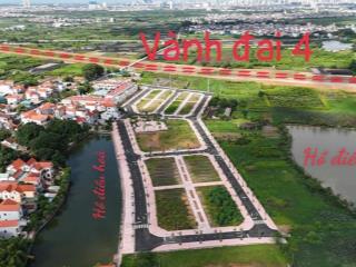 Bán lô đất góc mặt hồ to đấu giá lòng khúc tiền yên lk6 ô 8 đường to 22m, giá rẻ vị trí đẹp đắc địa