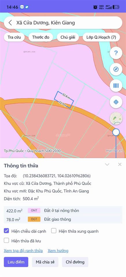 Bán đất đẹp tại bến tràm, quy hoạch đất ở, 2 tỷ, 500.4m2