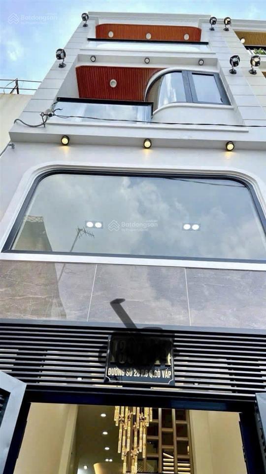 Nhà mới full nội thất 60m2 1l 2lầu st 3pn 5wc đường số 27 p6 gv