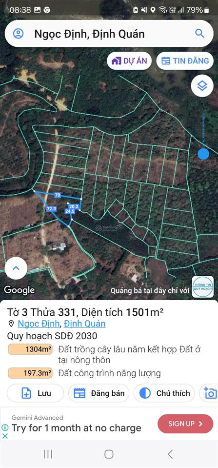Lô đất diện tích 1000m2, phù hợp làm vườn nghỉ dưỡng, nhà yến
