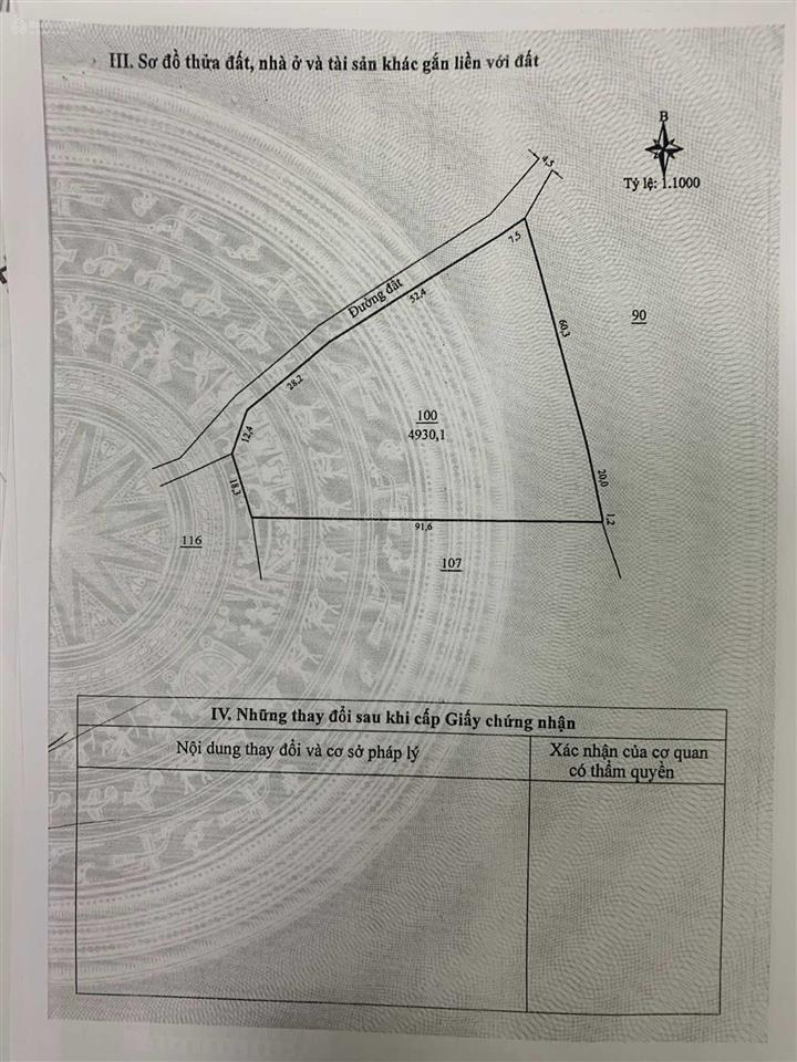 Bán 5 sào có 100m mặt tiền đường bê tông lên núi đại bình