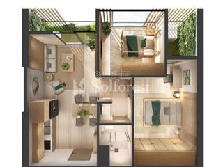 Bán căn hộ sol forest 52m2. hướng nam. full đồ. giá bán 3.07 tỷ.  0969 695 ***