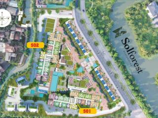 Bán căn hộ 1pn 1wc ở sol forest ecopark, 1,9 tỷ, 30m2, văn giang, hưng yên, hot!