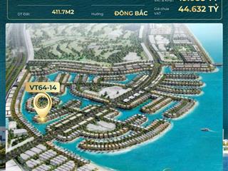 Căn biệt thự đơn lập vip 400m2 tại vinh tiên giá dưới 50 tỷ( 119tr/m2) tại vinhomes green paradise.