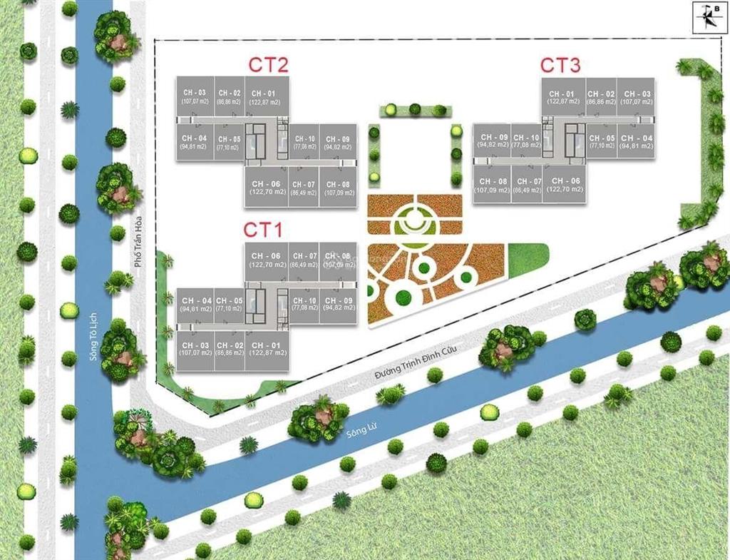 Chính chủ cần bán căn góc 3 phòng ngủ tòa ct2  x2 đại kim, sổ đỏ chính chủ. giá 7.3 tỷ