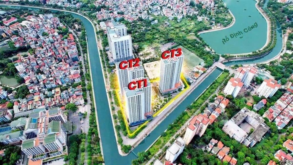Chính chủ cần bán căn góc 3 phòng ngủ tòa ct2  x2 đại kim, sổ đỏ chính chủ. giá 7.3 tỷ