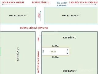 Chính chủ cần bán 60m2 full tc ngõ thông sát trục liên xã bắc thượng, nội bài giá 2.3 tỷ