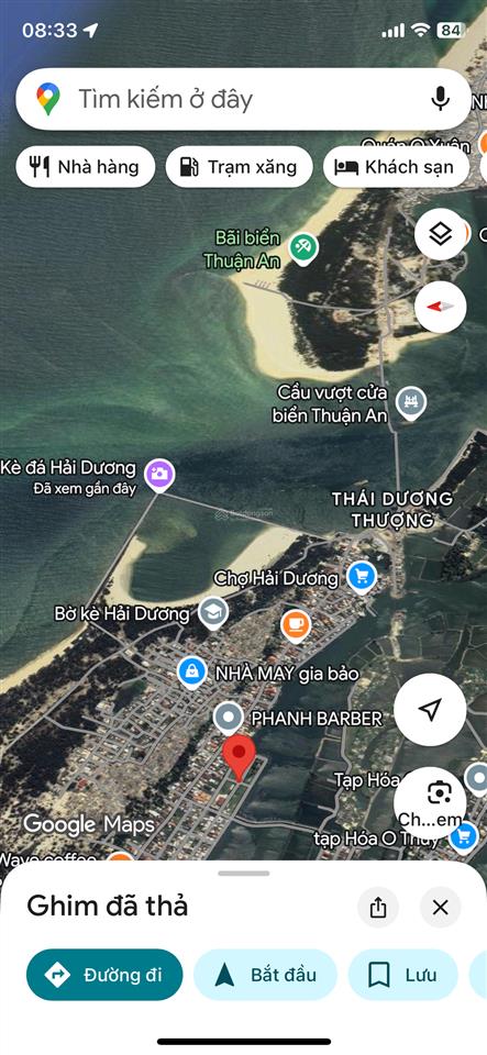 Lô góc kqh hải dương. cách biển, cầu vượt biển thuận an 800m