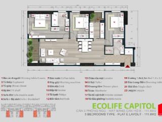 Tháng 7/2025 bql cho thuê các căn hộ ecolife 58 tố hữu 1234pn, giá từ 920tr. tú 0981 960 ***