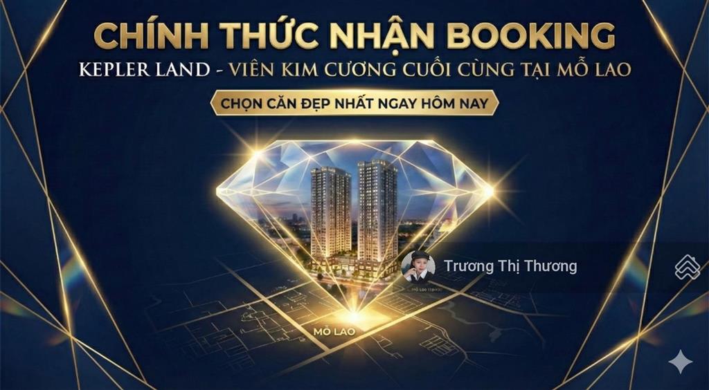 Nhận booking chọn căn đẹp nhất hh01 kepler land  viên kim cương cuối cùng tại mỗ lao 0981 960 ***