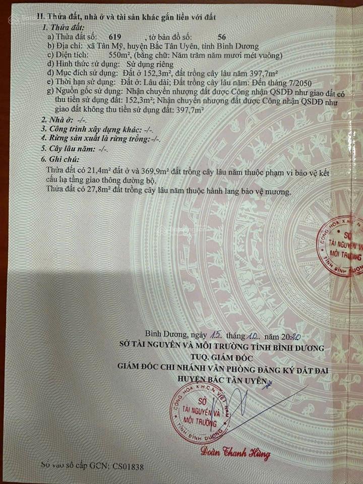 Bán lô góc diện tích lớn mặt tiền đt746  gần trường học nơi sầm uất khu bắc tân uyên