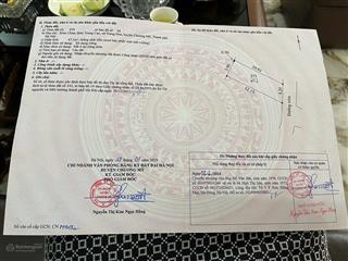 Chính chủ bán lô đất trung hoà chương mỹ dt 47.1m ngõ oto giá 1.6 tỷ