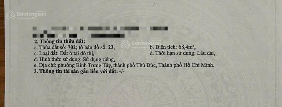 Bán đất thổ cư góc 2 mặt tiền đường ô tô gần nguyễn duy trinh phường bình trưng tây q2 ngang 6.13m
