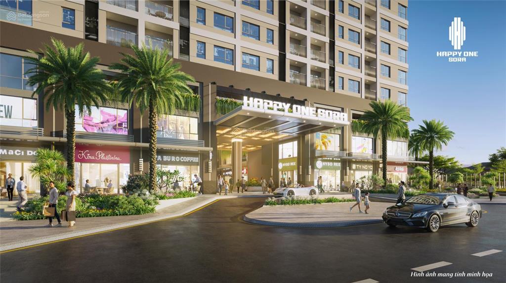 Bán shophouse happy one sora 1 trệt 2 lầu. chiết khấu 19%, cam kết thuê lại 2 năm 480tr