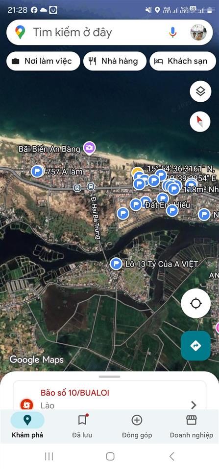 Bán đất biển an bàng, hội an. lô đất đẹp ngay khu vực biển an bàng, hội an, đà nẵng