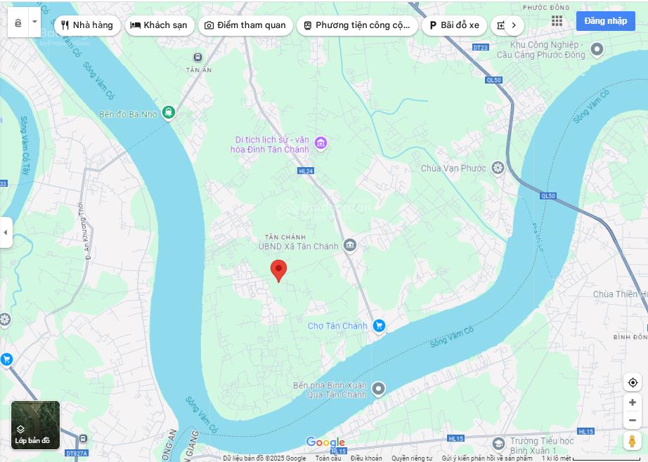 Bán đất tân chánh, cần đước, long an, đất lúa 1695m2