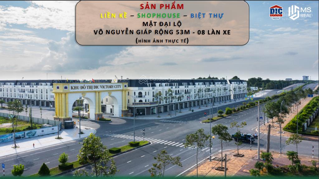 Cho thuê shophouse dic victory city, đường đại lộ võ nguyên giáp, 320m2 sàn xây dựng