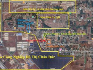 Gấp! quá gấp cần bán đất 2 mặt tiền có sẵn nhà cách kcn châu đức 200m (tách 11 lô ngang 5m  100m2)