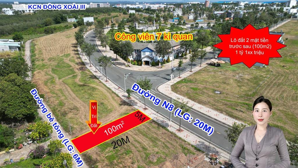 Bán nhanh lô đất hai mặt tiền trước sau 1 tỷ 1xx triệu tại kđt cát tường phú hưng