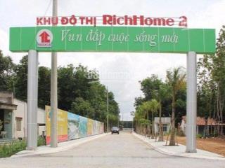 Kẹt tiền cần bán gấp lô đất sổ sẵn khu đô thị richhome 2 ở phường hòa lợi, tp bến cát, hỗ trợ vay