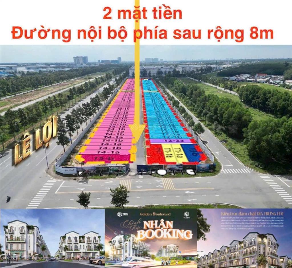 Shophouse, nhà phố dự án khu dân cư tdc hòa lợi (golden boulevard) trung tâm thành phố mới