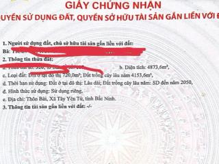 720m2 đất odt 4153.6m2 cln ngang 80m hàng hiếm đất thị trấn, bám suối tự nhiên xunh quanh