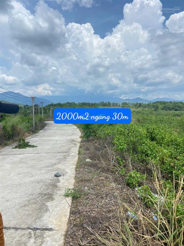 Bán đất 2000 m2, ngang 30 m, xã diên thọ, giá 2.1 tỷ (cách ql27c chỉ 400m) đất bhk