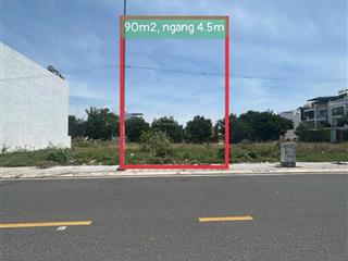 Bán đất (90m2, ngang 4.5m) mặt tiền đường số 13 ( rộng 17m) có sổ hồng , phước hải giá 7.6 tỷ