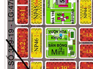 Bán lô góc 2 mặt tiền đẹp sau trục đường n3 (60m) & nguyễn văn cừ (47m)dự án xdhn nhơn trạch