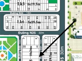 Bán nhanh lô đất hud 9 bt8 lô 8 và 7, diện tích 240m2, đường 14m, giá 3,6 tỷ tl