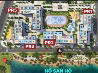 Bán căn hộ studio view hồ san hô tầng trung 1x, view đẹp, có ban công, giao dịch ngay  0928 508 ***