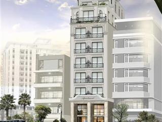 Bán toà apartment phố hoàng cầu  đống đa, 110m2 x 9t. mt 6m. 43 tỷ, cho thuê 260tr/th, ô tô vào