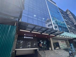 Bán tòa văn phòng phố trần thái tông  dịch vọng hậu, 130m2x9t mt 8m. 89 tỷ, dt cho thuê ~200tr/th